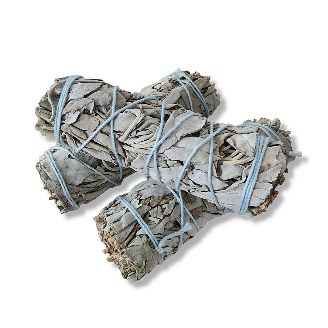 Handcrafted White Sage Smudge Stick (Pack of 6)