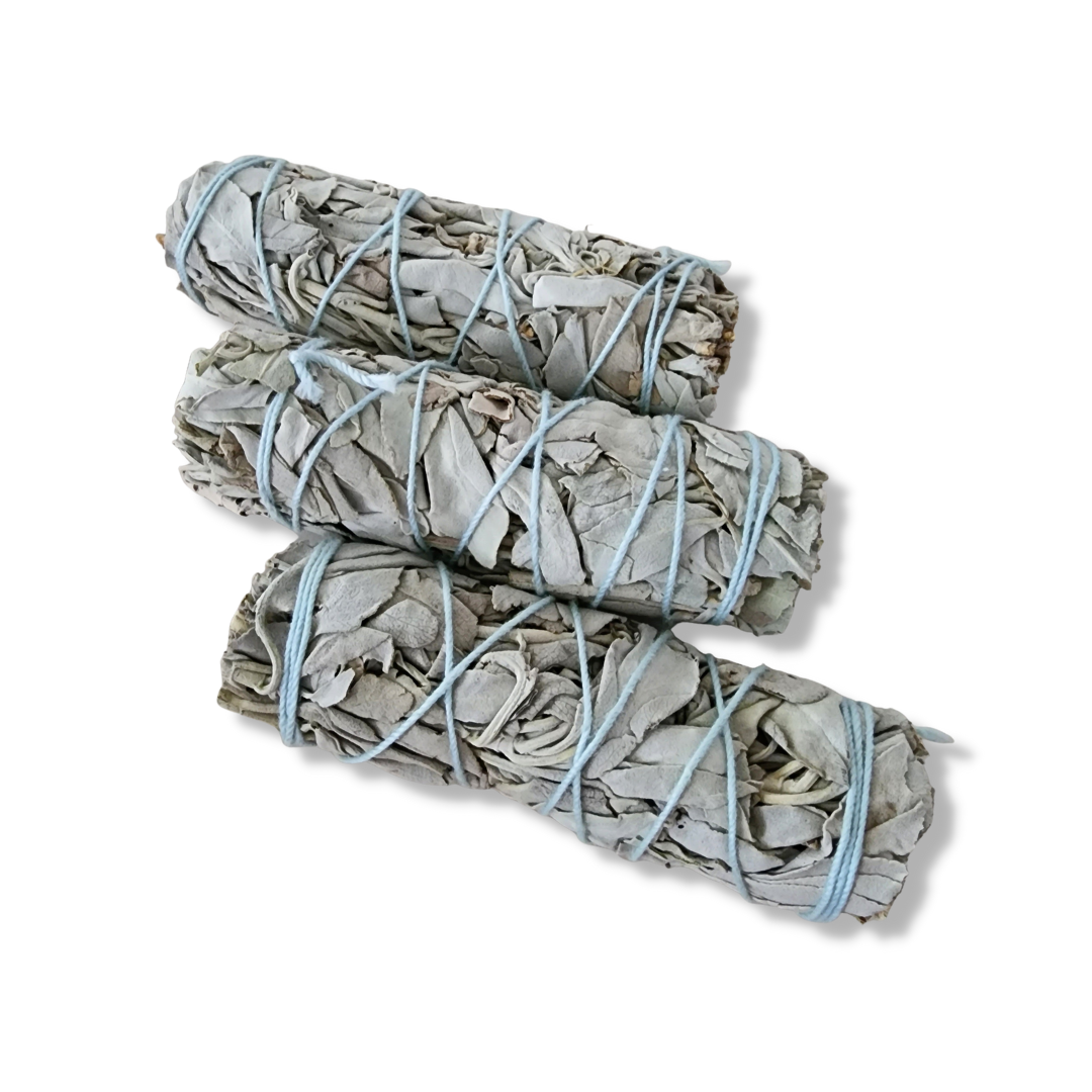 Handcrafted White Sage Smudge Stick (Pack of 6)