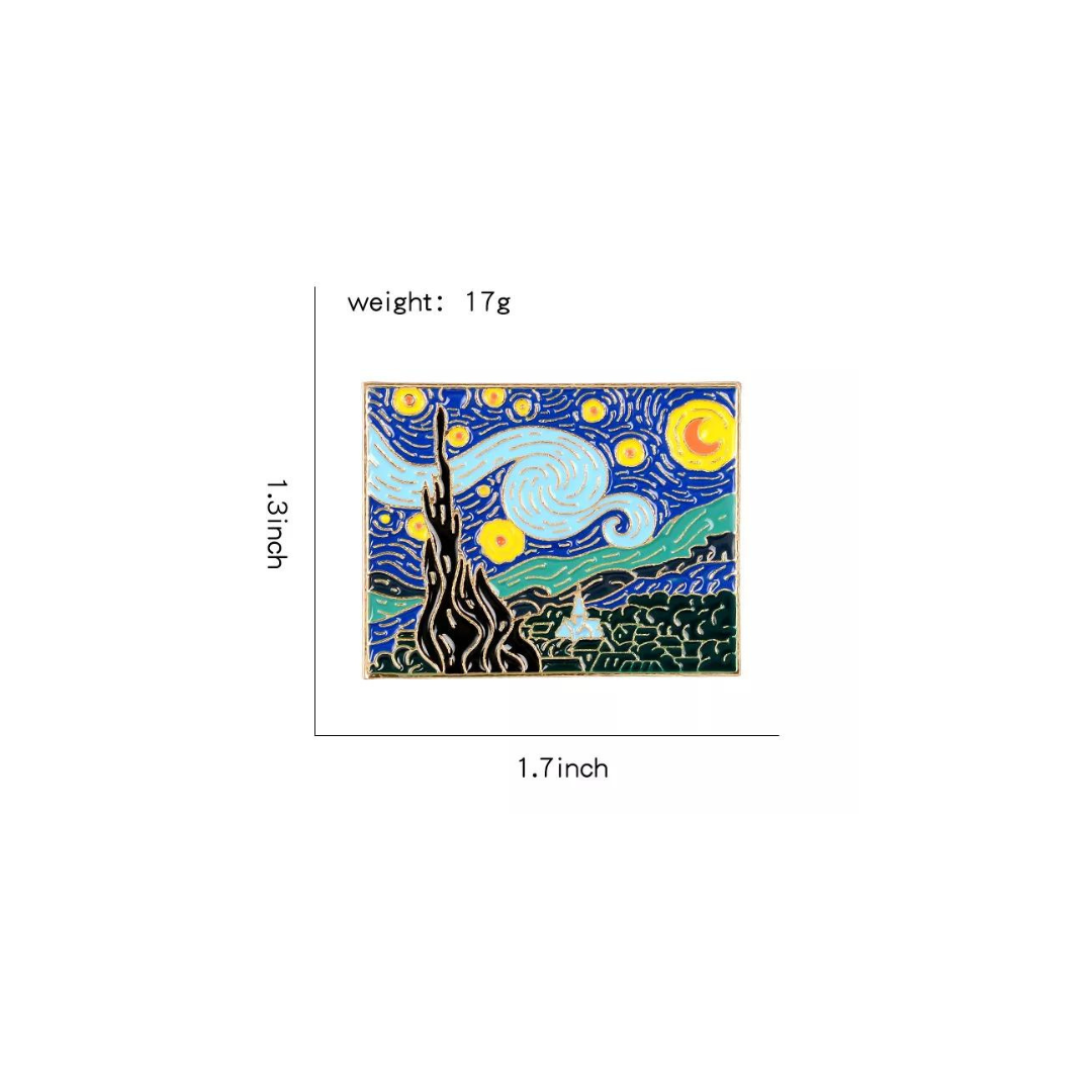 Van Gogh Paint Enamel Pin