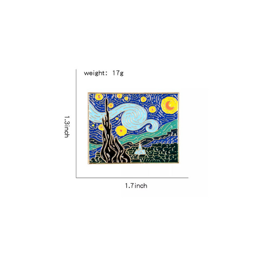 Van Gogh Paint Enamel Pin