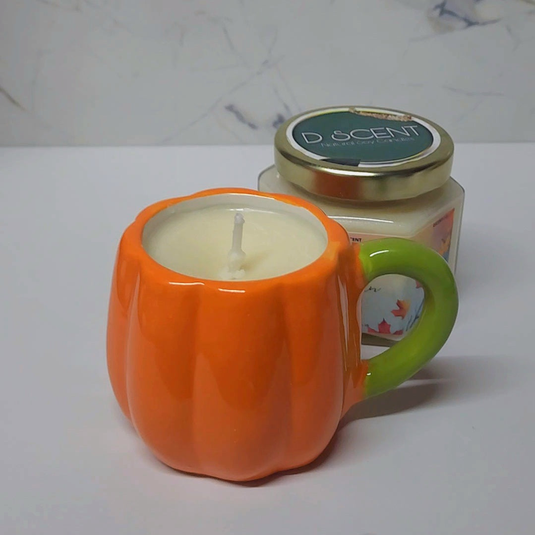 Pumpkin Mug Soy Candle | Expresso Mugs