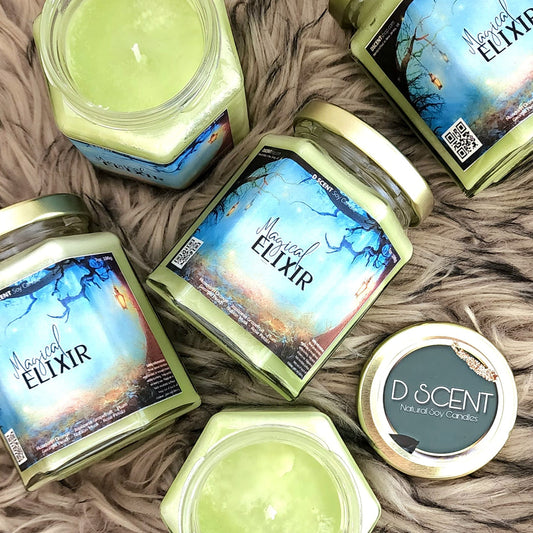 Magical ELIXIR Soy Candle | Large Hex Jar