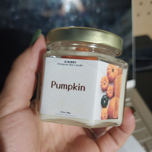 Pumpkin Soy Candle | Small Hex Jar