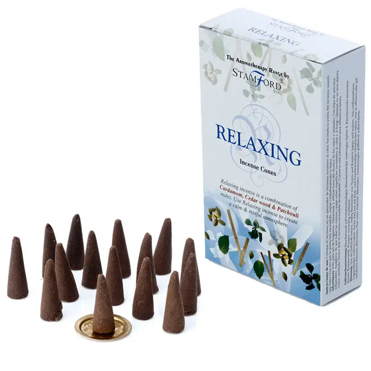 Relaxing (Cardamom, Cedarwood and Patchouli) | Stamford Incense Cones