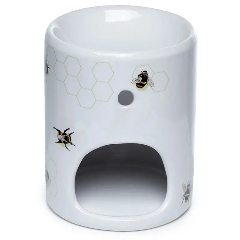 Bee's and Honeycomb Lines | Fragrance Warmer | Ceramic Tea Light Burner